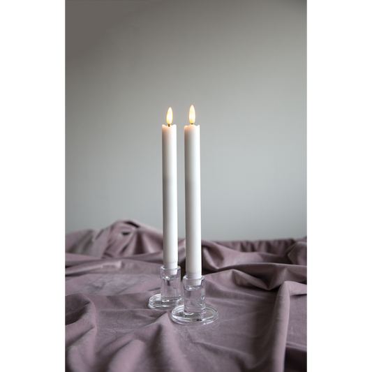 LED Antikljus 2-pack Flamme Rustic