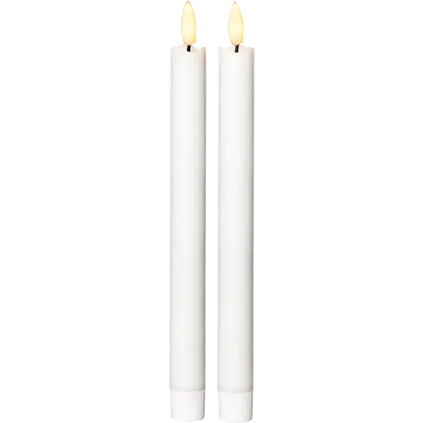 LED Antikljus 2-pack Flamme Rustic