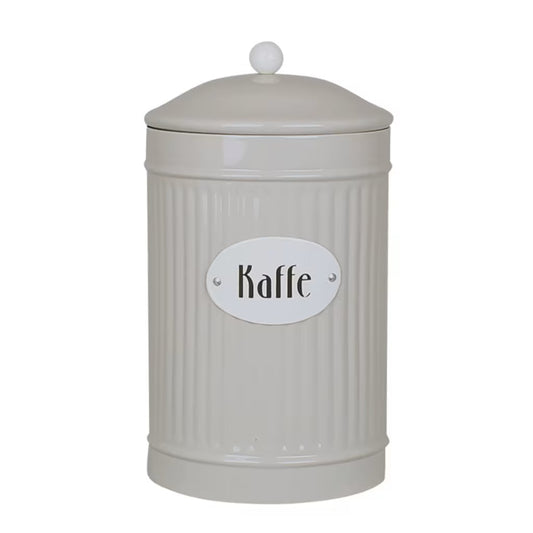 Plåtburk Hugo Kaffe Beige